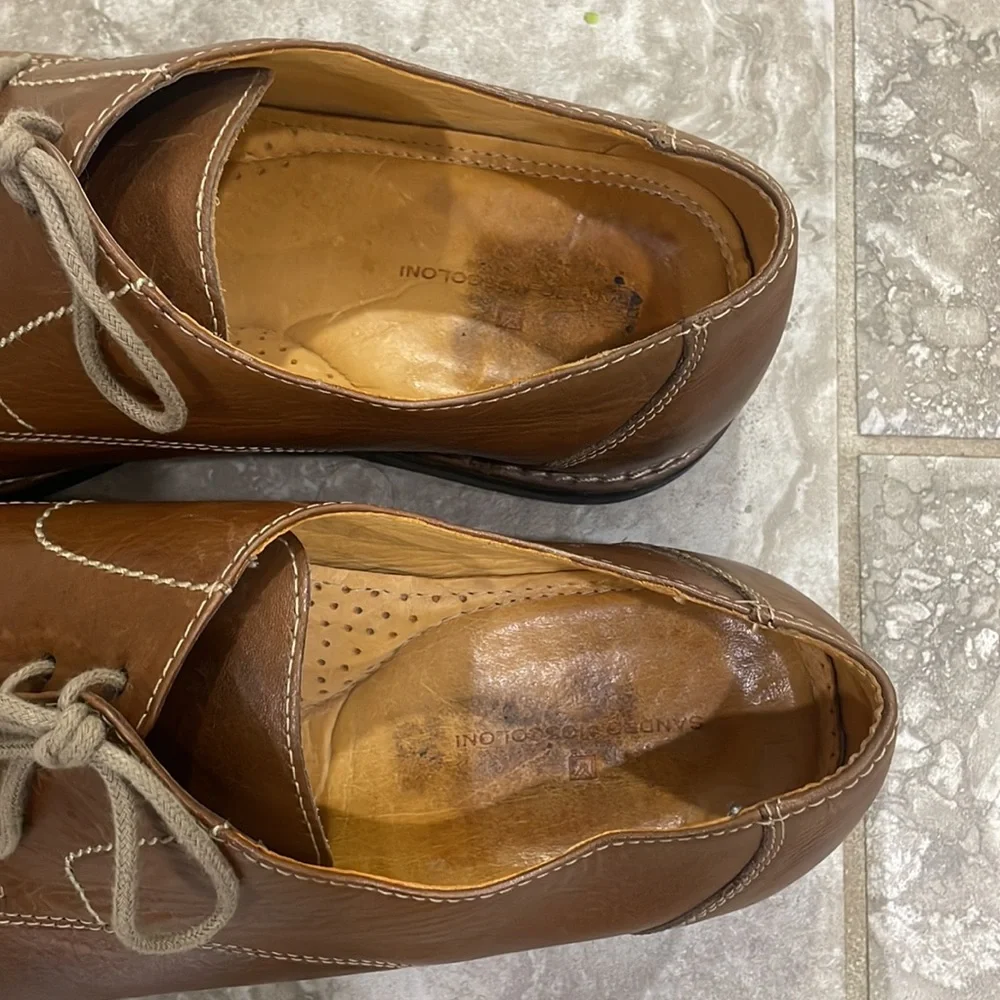 Sandro Moscoloni‎ 17305 CapToes Casual Dressy oxford Men Shoe Brown sz 14